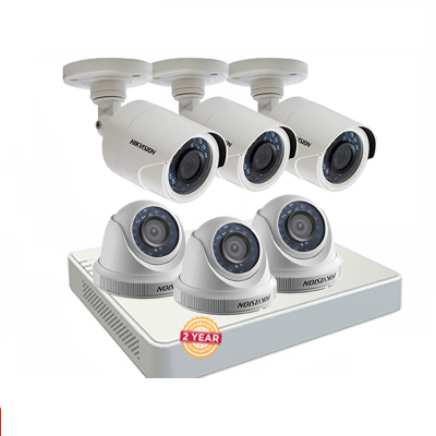 Lắp Đặt Trọn Bộ 6 Camera Quan Sát HIKVISION HD MTEL-6CE566C0T