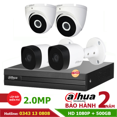 Trọn gói 4 Mắt Camera Dahua Full HD 4TA214MT- Miễn phí mọi quy trình