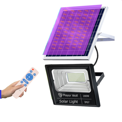 Đèn Pha Năng Lượng Mặt Trời 300W Solar Night ✅400 Chip Led Diện Tích 150m2 Chống Nước NLP-300W