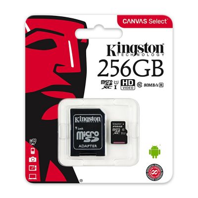 Thẻ Nhớ MicroSDXC Kingston Canvas Select 256GB Class 10 U1 80MB/s SDCS/256GB MTL4411