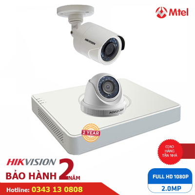 Lắp Đặt Trọn Bộ 2 Camera Hikvision ✅ Camera An Ninh Full HD 1080P 2DE562KNC