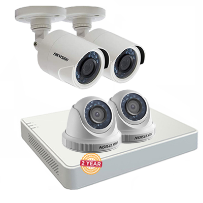 Lắp Đặt Trọn Bộ 4 Camera Quan Sát Hikvision HD MTEL- 4CE564COT
